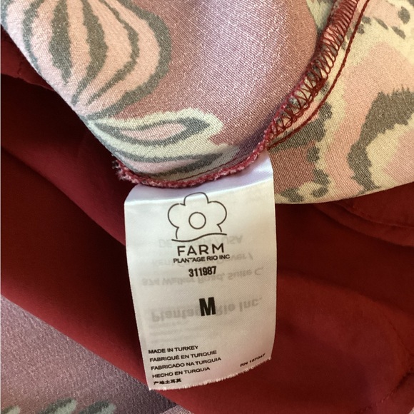 FARM Rio Pineapple Inspiration Gathered Dress  - M - Picture 11 of 16